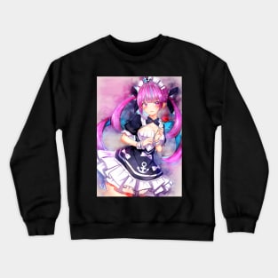 Minato Aqua Anime Watercolor Crewneck Sweatshirt